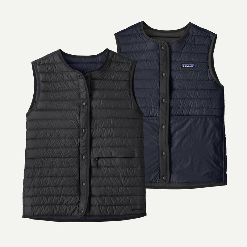 Load image into Gallery viewer, Patagonia Women's LW Reversible Down Sweater Vest - Black