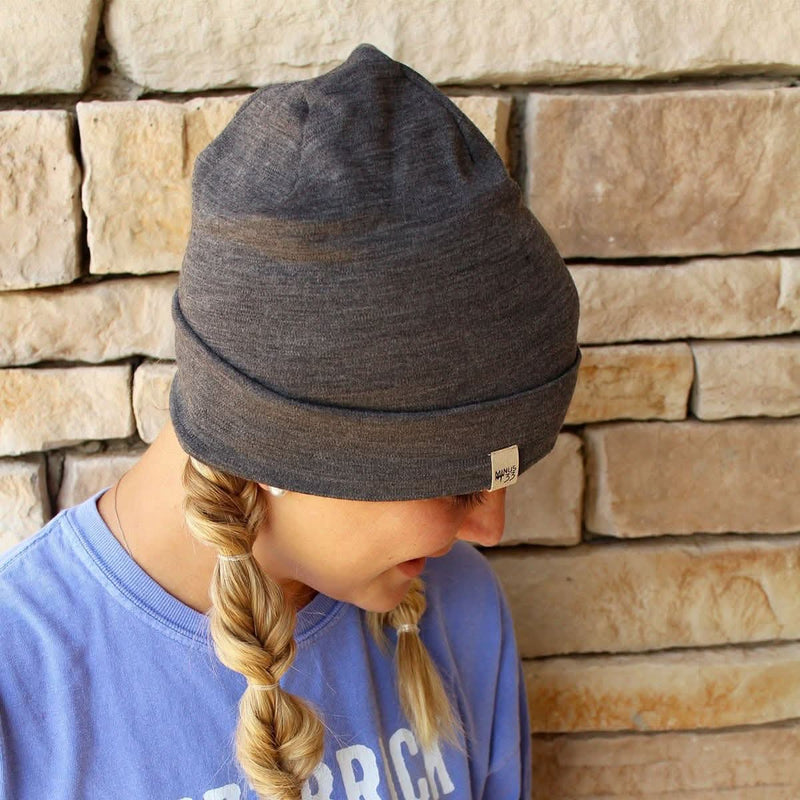 Load image into Gallery viewer, Lightweight - Ridge Cuff Beanie 100% Merino Wool