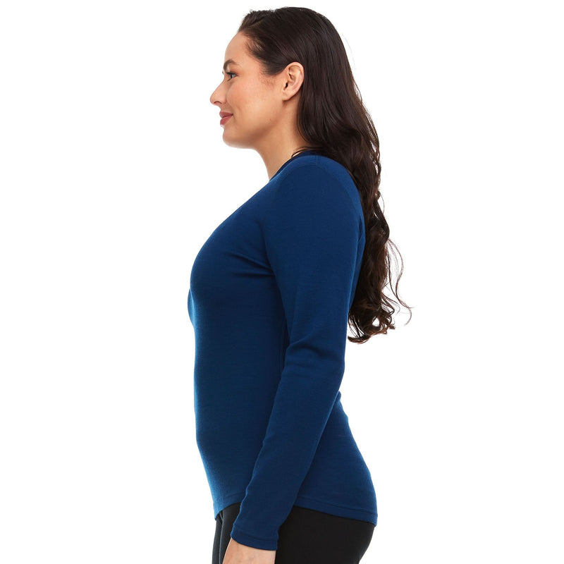 Load image into Gallery viewer, Midweight - Women's Long Sleeve Mock Neck 100% Merino Wool