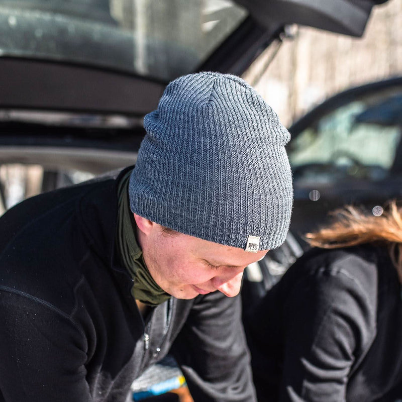 Load image into Gallery viewer, Midweight - Everyday Rib Knit Beanie 100% Merino Wool