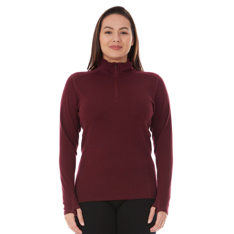 Load image into Gallery viewer, Midweight - Sequoia Women's 1/4 Zip 100% Merino Wool