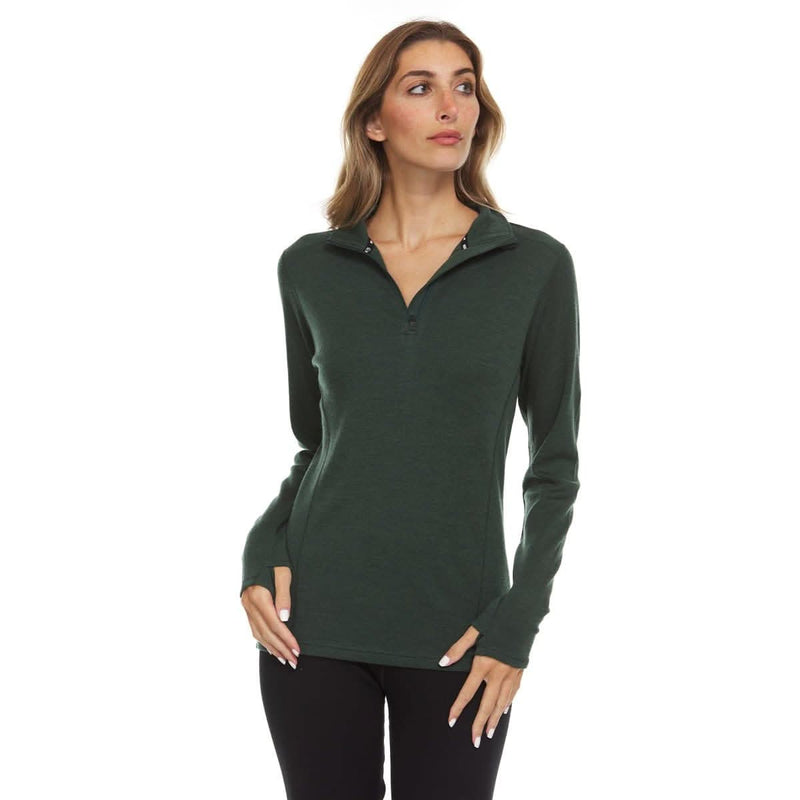 Load image into Gallery viewer, Midweight - Sequoia Women's 1/4 Zip 100% Merino Wool