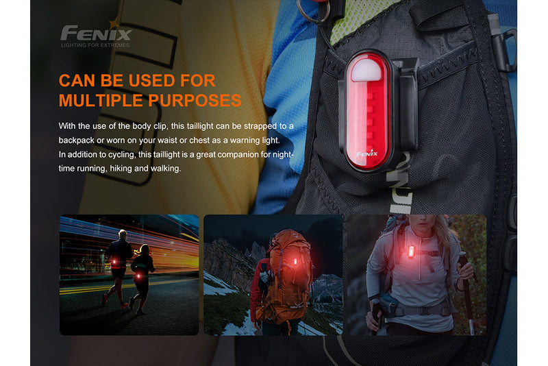 Load image into Gallery viewer, Fenix BC05R V2.0 Rechargeable Bicycle Tail Light