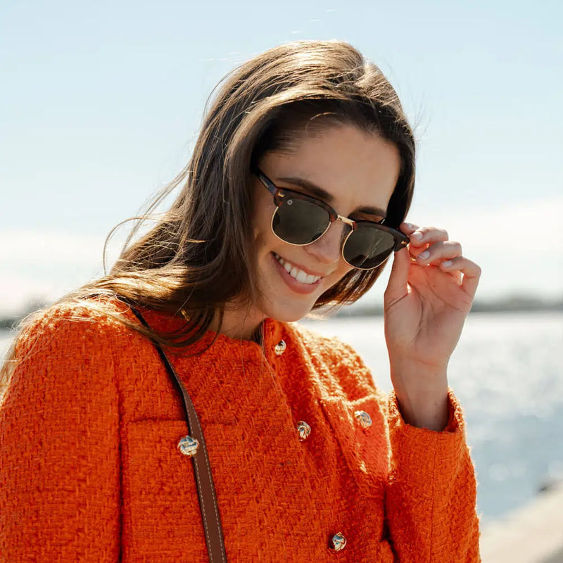 Load image into Gallery viewer, Matte Tortoise Shell & Gold Brooklines