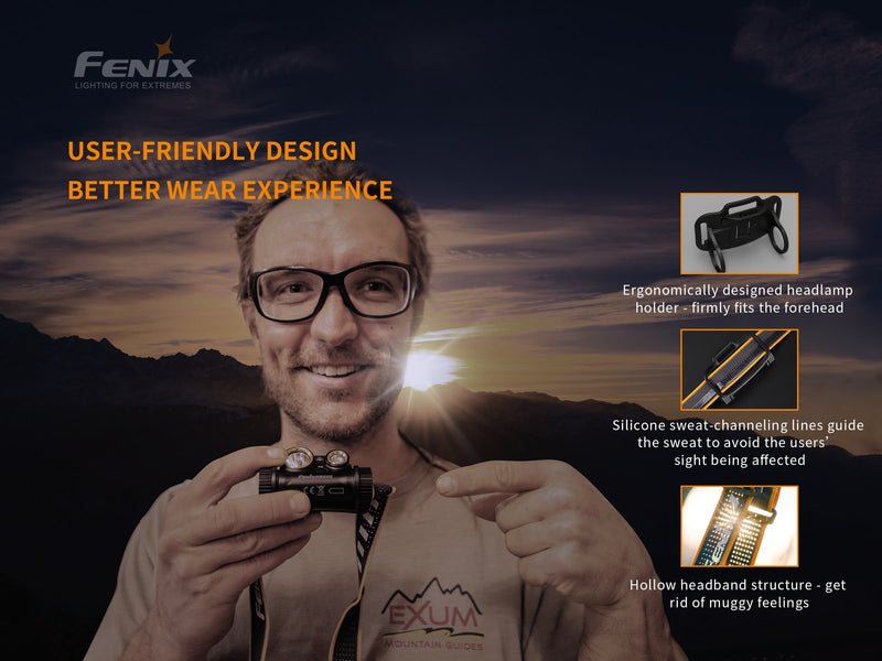 Load image into Gallery viewer, Fenix HM65R Rechargeable LED Headlamp - 1400 Lumens