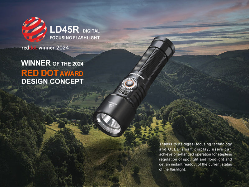 Load image into Gallery viewer, Fenix LD45R Digital Focus Rechargeable LED Flashlight