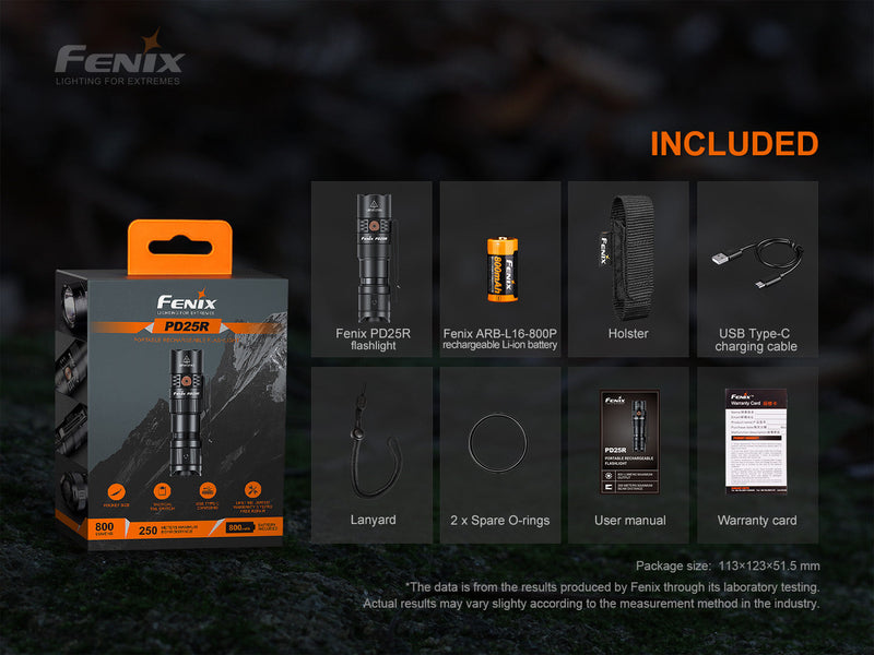 Load image into Gallery viewer, Fenix PD25R Rechargeable LED Flashlight