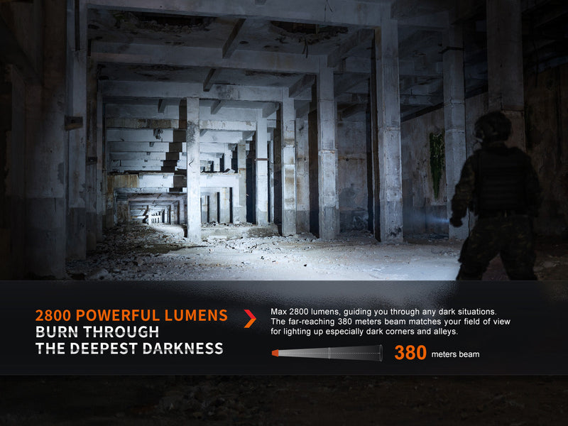 Load image into Gallery viewer, Fenix PD36R Pro 2800 Lumen Flashlight + FREE E03R V2 Keychain Light