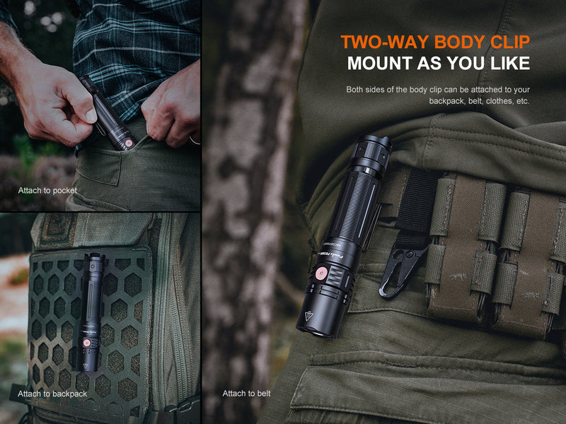 Load image into Gallery viewer, Fenix PD36R V2 Compact Rechargeable Tactical Flashlight - 1700 Lumens