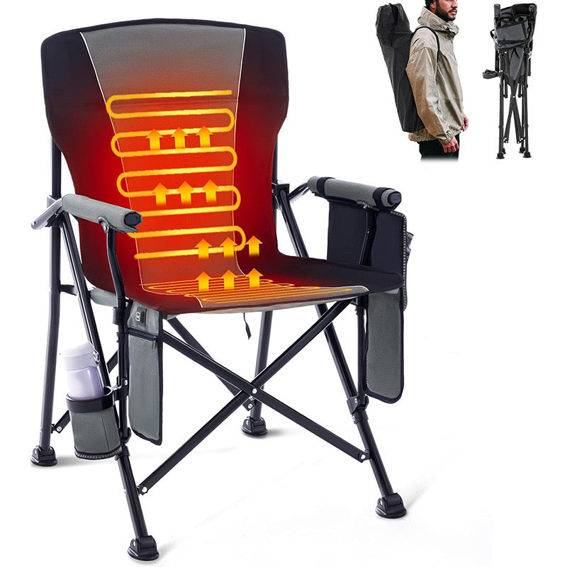 Load image into Gallery viewer, LITEGUEST Heated Folding Chair Portable Warmth Gear for Outdoor