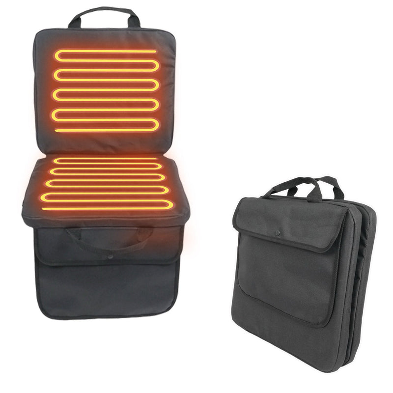 Load image into Gallery viewer, LITEGUEST USB Heated Stadium Seat Cushion Foldable Portable Chair Pad