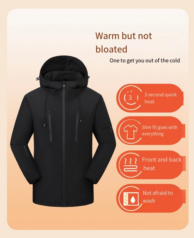 Load image into Gallery viewer, LITEGUEST Waterproof Heated Jacket 5-Zone USB-Powered for Outdoor