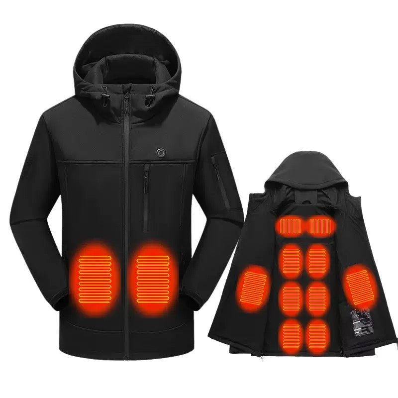 Load image into Gallery viewer, LITEGUEST Softshell 10-Zone Heated Jacket Waterproof for Winter