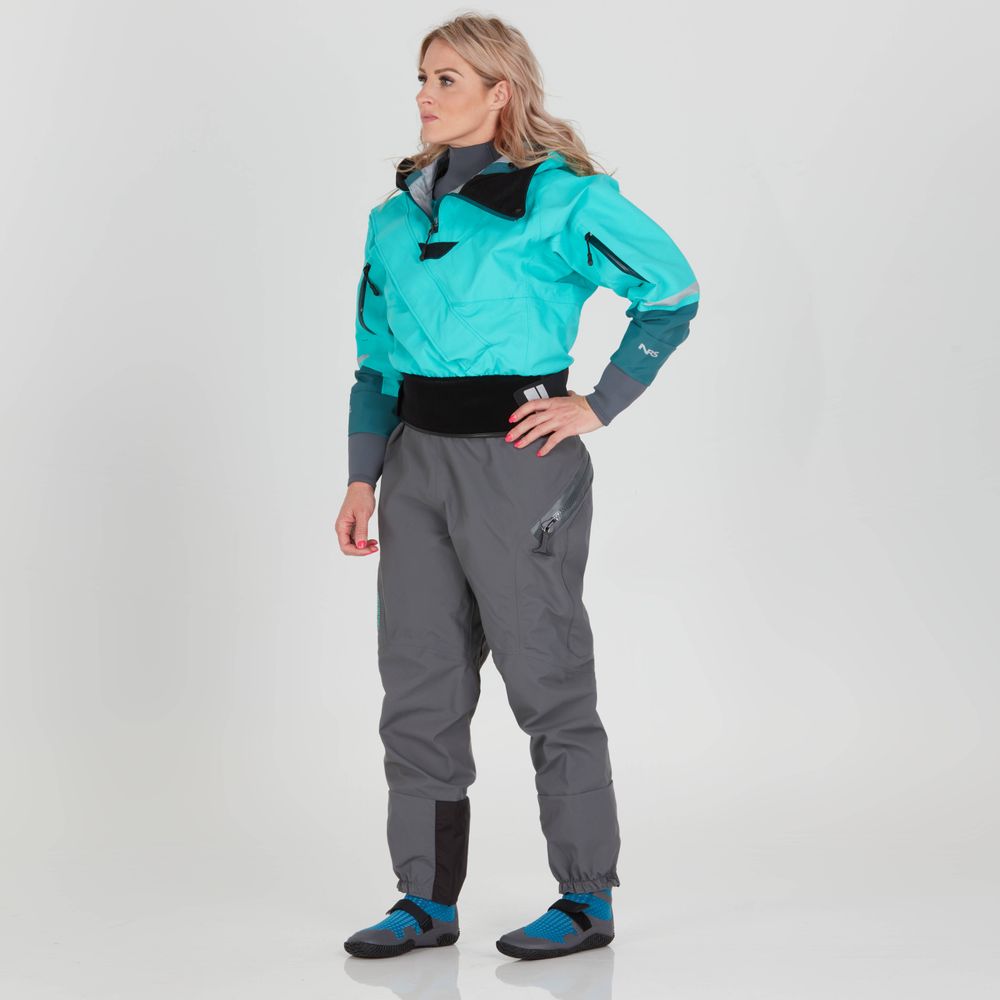 NRS Women's Navigator GORE-TEX Pro Semi-Dry Paddling Suit S / Aqua