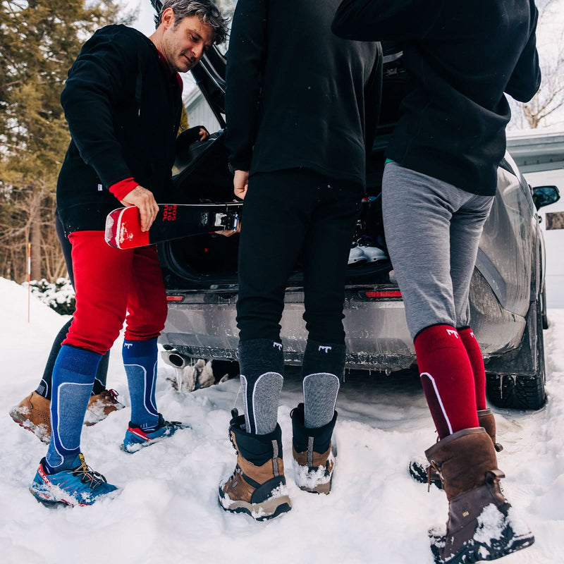 Load image into Gallery viewer, Light Cushion - Over The Calf Wool Snowboard Socks Mountain Heritage Elite