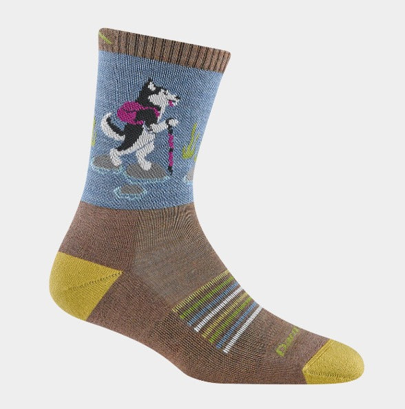 Load image into Gallery viewer, Women's Critter Club Micro Crew Lightweight Hiking Sock