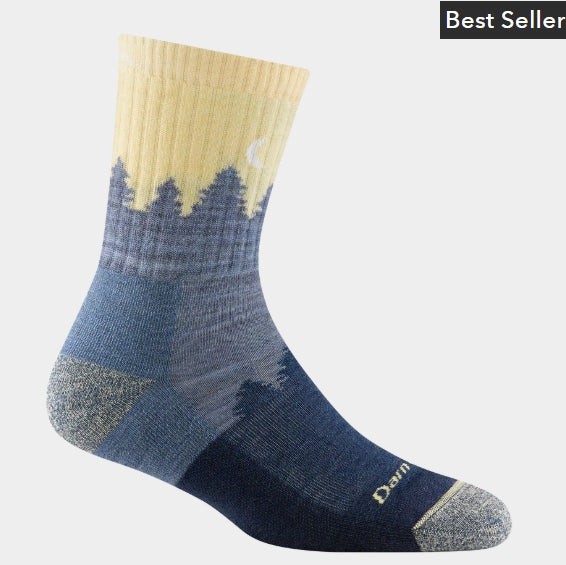 Load image into Gallery viewer, Women's Treeline Micro Crew Midweight Hiking Sock