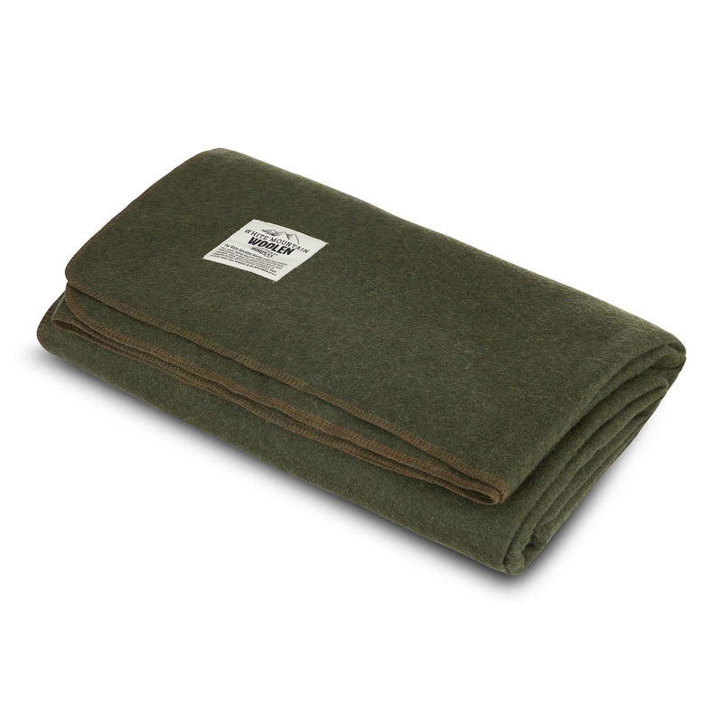 Load image into Gallery viewer, M33 - Lodge Twin Blanket White Mountain Woolen