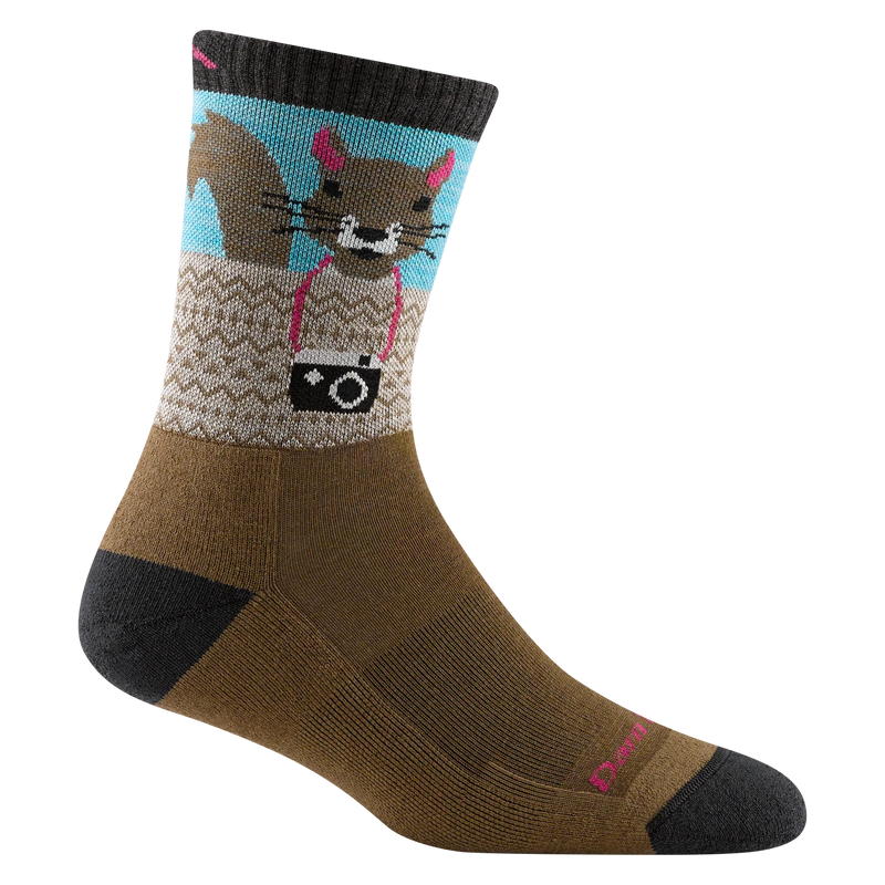 Load image into Gallery viewer, Women's Critter Club Micro Crew Lightweight Hiking Sock