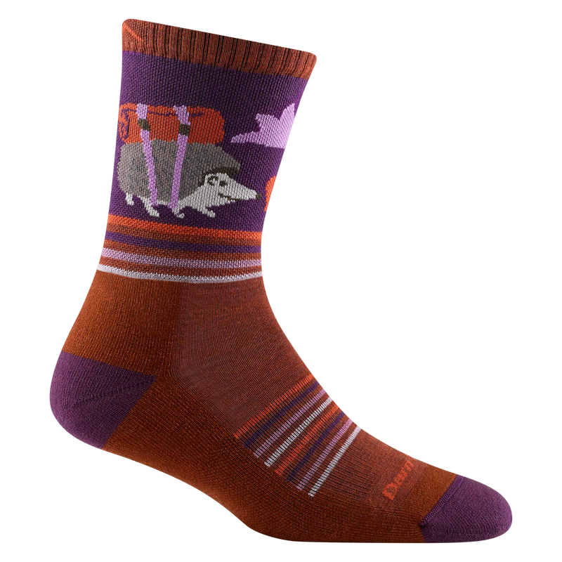 Load image into Gallery viewer, Women's Critter Club Micro Crew Lightweight Hiking Sock