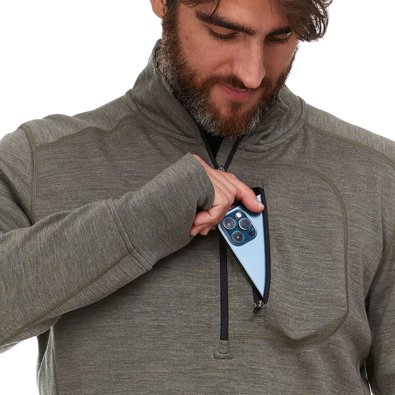 Load image into Gallery viewer, Heavyweight - Men's Wool 1/4 Zip Wilderness