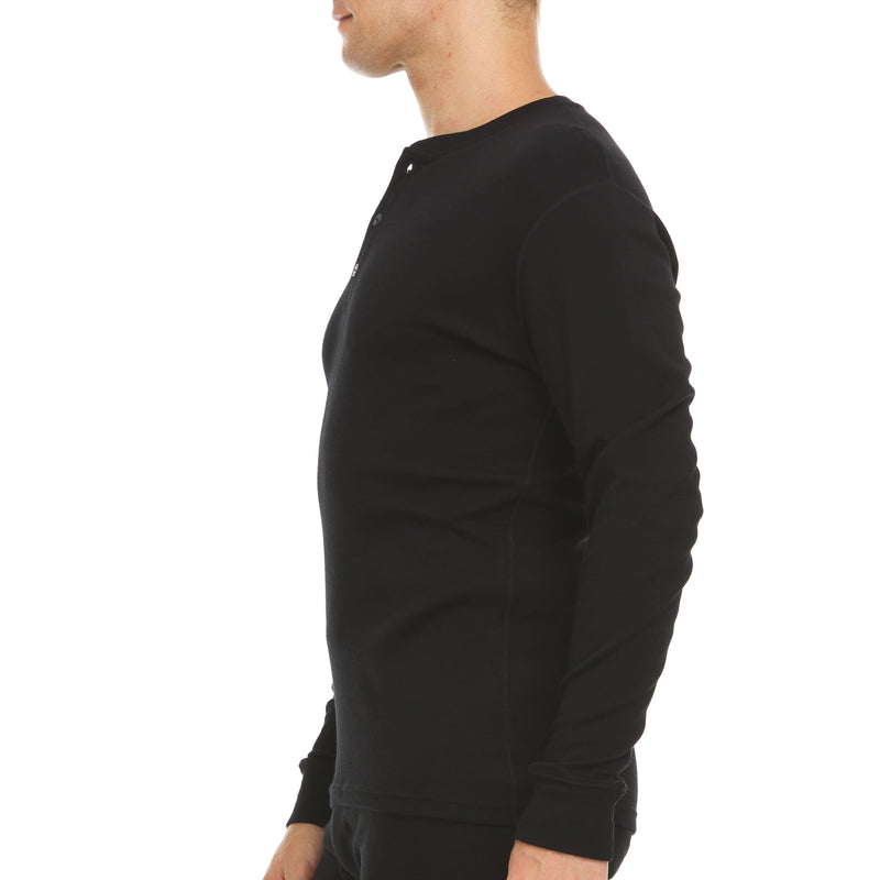 Load image into Gallery viewer, Midweight - Men's Long Sleeve Henley 100% Merino Wool