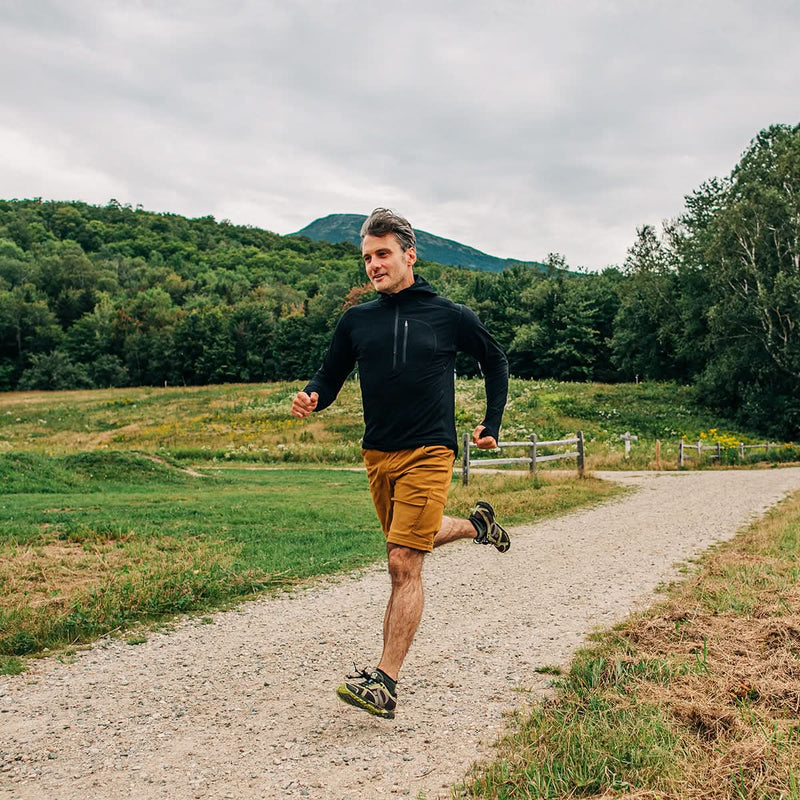 Load image into Gallery viewer, Microweight - Men's Wool 1/4 Zip Sun Hoodie Woolverino