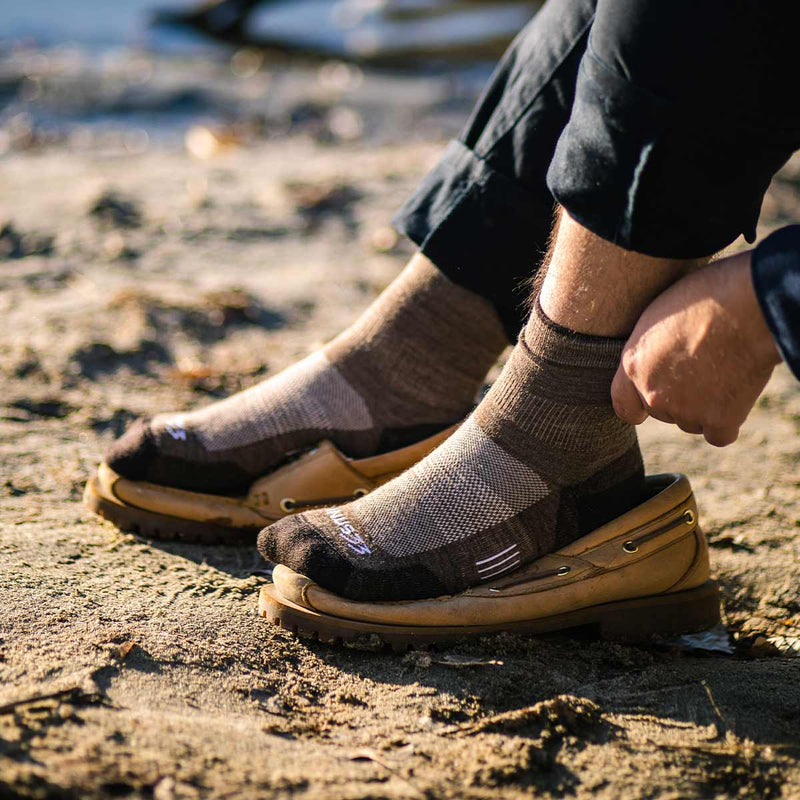 Load image into Gallery viewer, Microweight Cushion - Mini Crew Wool Socks Mountain Heritage