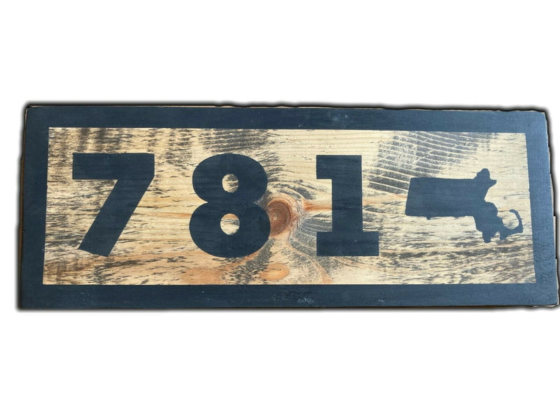 Load image into Gallery viewer, Wood Area Code Signs