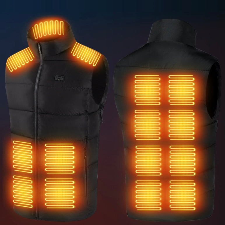 Load image into Gallery viewer, LITEGUEST Heated Vest with LED Light Winter Outdoor Warming Vest

