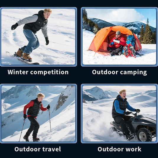 LITEGUEST Heated Vest with LED Light Winter Outdoor Warming Vest