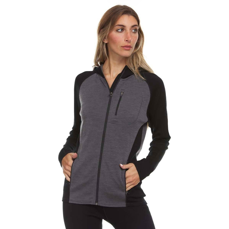 Load image into Gallery viewer, Midweight - Women's Full Zip Hoodie Woolverino
