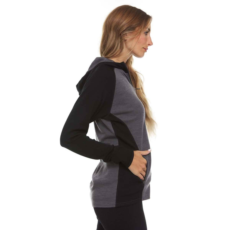 Load image into Gallery viewer, Midweight - Women's Full Zip Hoodie Woolverino
