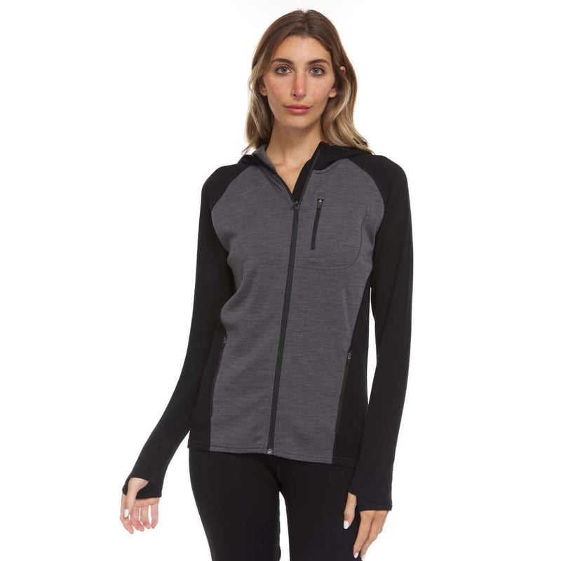 Load image into Gallery viewer, Midweight - Women's Full Zip Hoodie Woolverino
