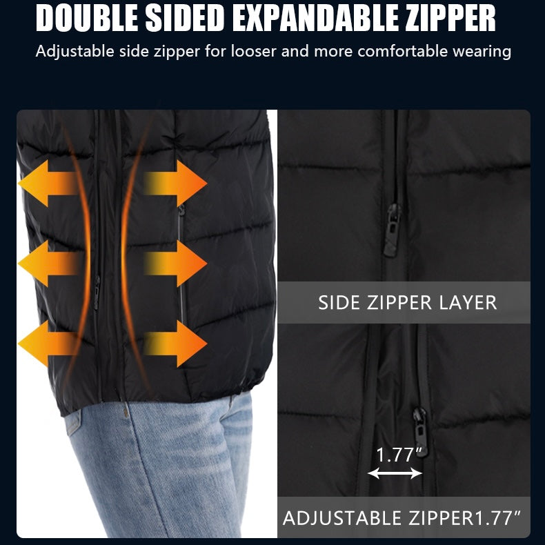 Load image into Gallery viewer, LITEGUEST Heated Vest with LED Light Winter Outdoor Warming Vest
