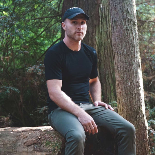 Microweight - Men's Wool Raglan T Shirt Woolverino