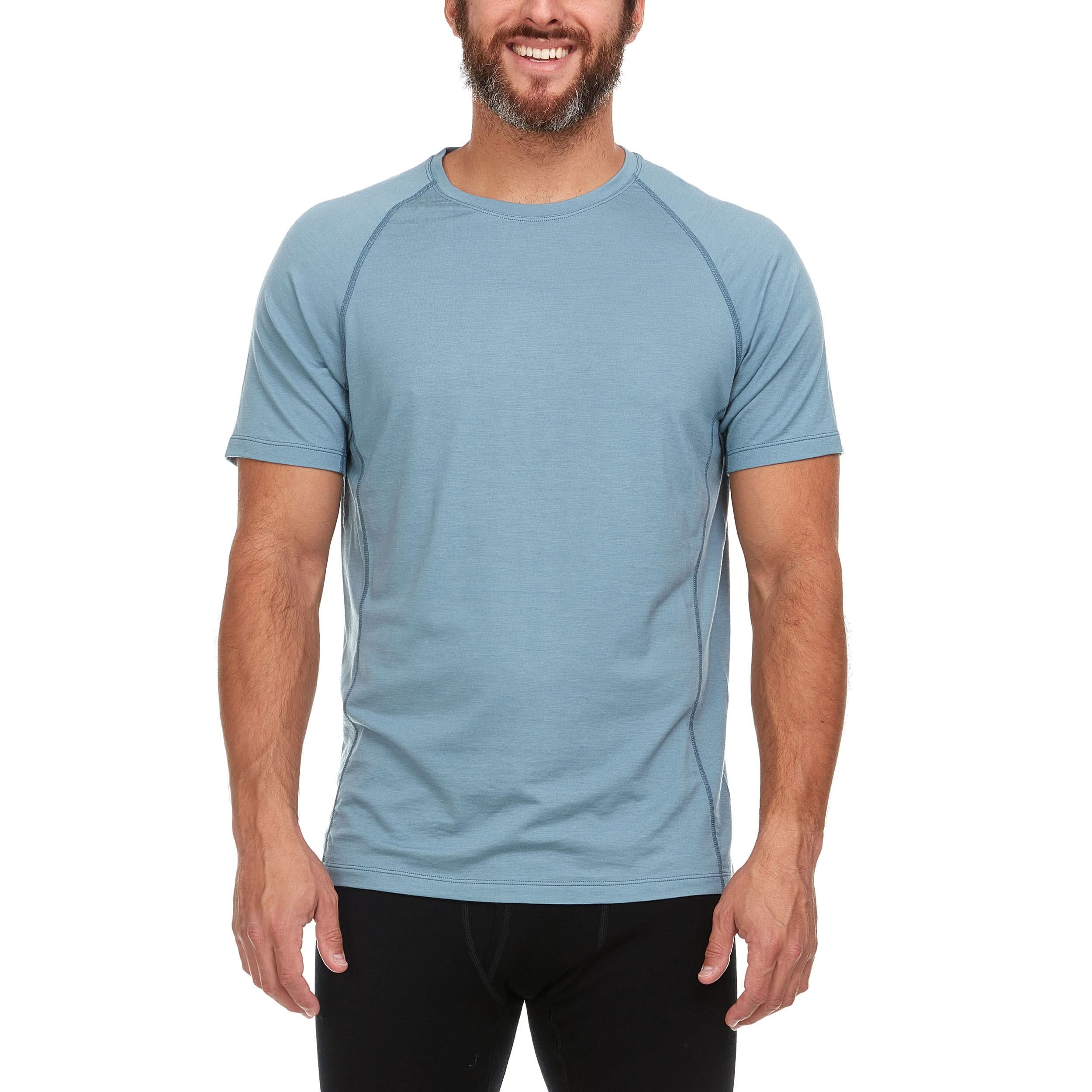 Microweight - Men's Wool Raglan T Shirt Woolverino – Outdoor New England