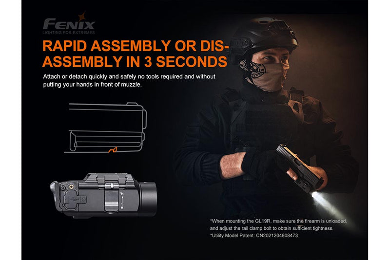 Load image into Gallery viewer, Fenix GL19R Rechargeable Tactical Light - Discontinued
