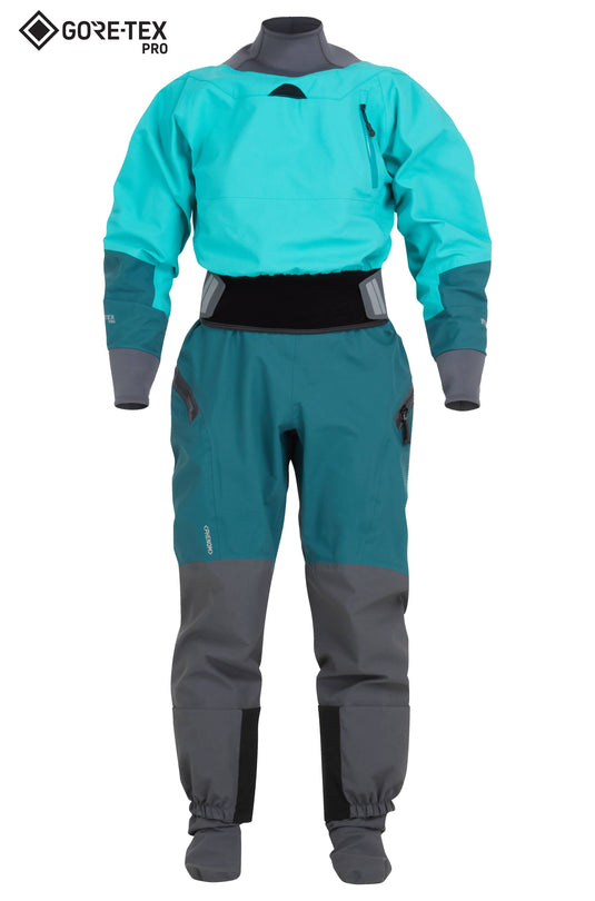 NRS Women's Phenom GORE-TEX Pro Dry Suit - Closeout - Aqua