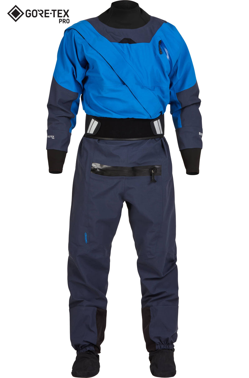 Load image into Gallery viewer, NRS Men's Axiom GORE-TEX Pro Dry Suit - Closeout - Blue

