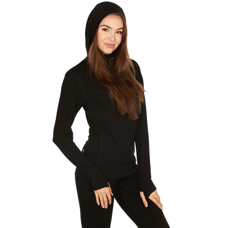 Load image into Gallery viewer, Micro­weight - Women's 1/4 Zip Sun Hoodie Woolverino
