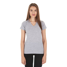Microweight - Women's Wool V-Neck T-Shirt Woolverino