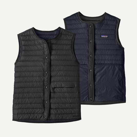 Patagonia Women's LW Reversible Down Sweater Vest - Black