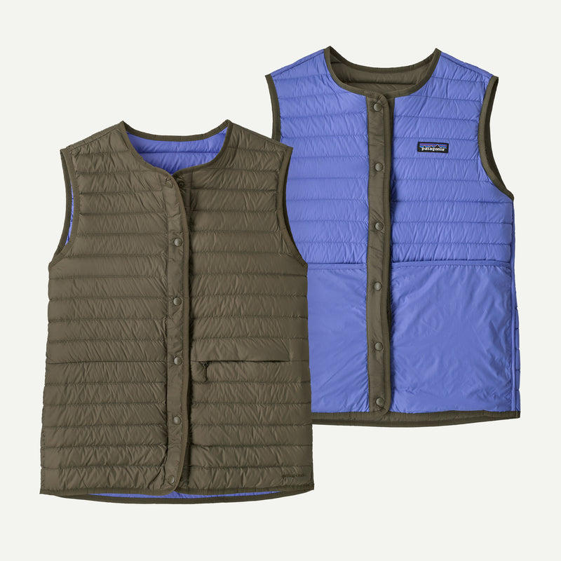 Load image into Gallery viewer, Patagonia Women's LW Reversible Down Sweater Vest - Basin Green

