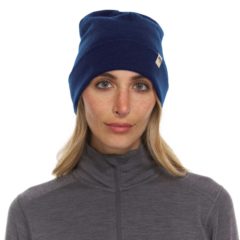 Load image into Gallery viewer, Lightweight - Ridge Cuff Beanie 100% Merino Wool
