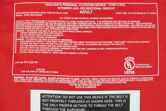 NRS Rapid Responder PFD