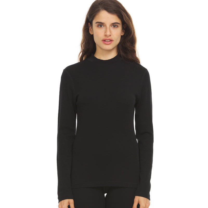 Load image into Gallery viewer, Midweight - Women's Long Sleeve Mock Neck 100% Merino Wool
