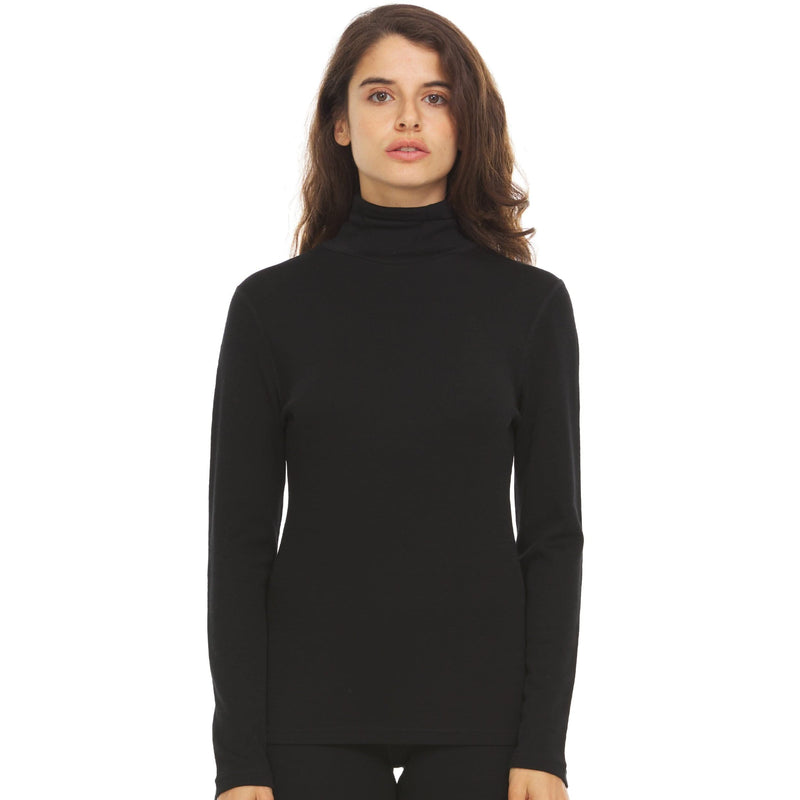 Load image into Gallery viewer, Midweight - Women's Long Sleeve Turtleneck 100% Merino Wool
