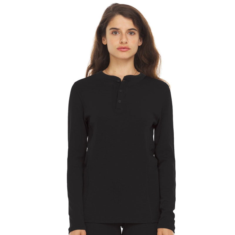 Load image into Gallery viewer, Midweight - Women&#39;s Long Sleeve Henley 100% Merino Wool

