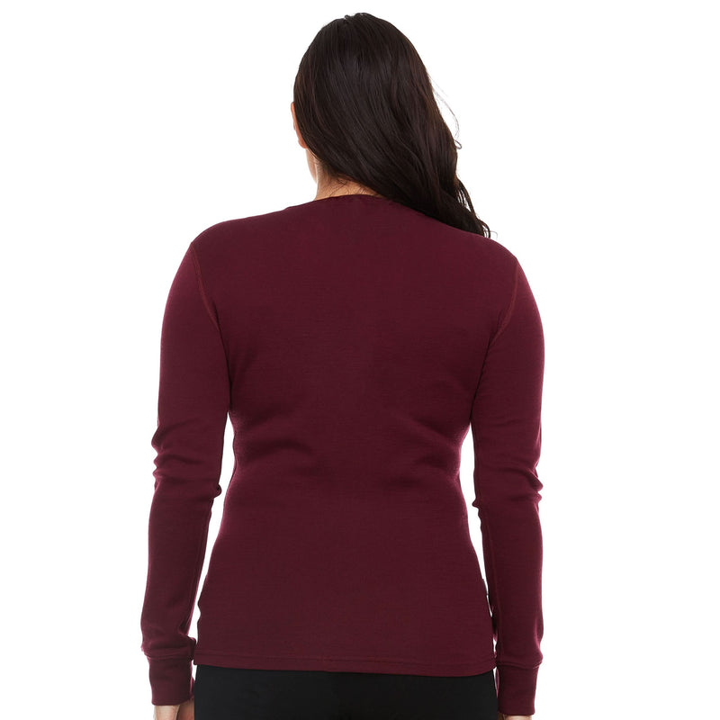 Load image into Gallery viewer, Midweight - Women&#39;s Long Sleeve Henley 100% Merino Wool
